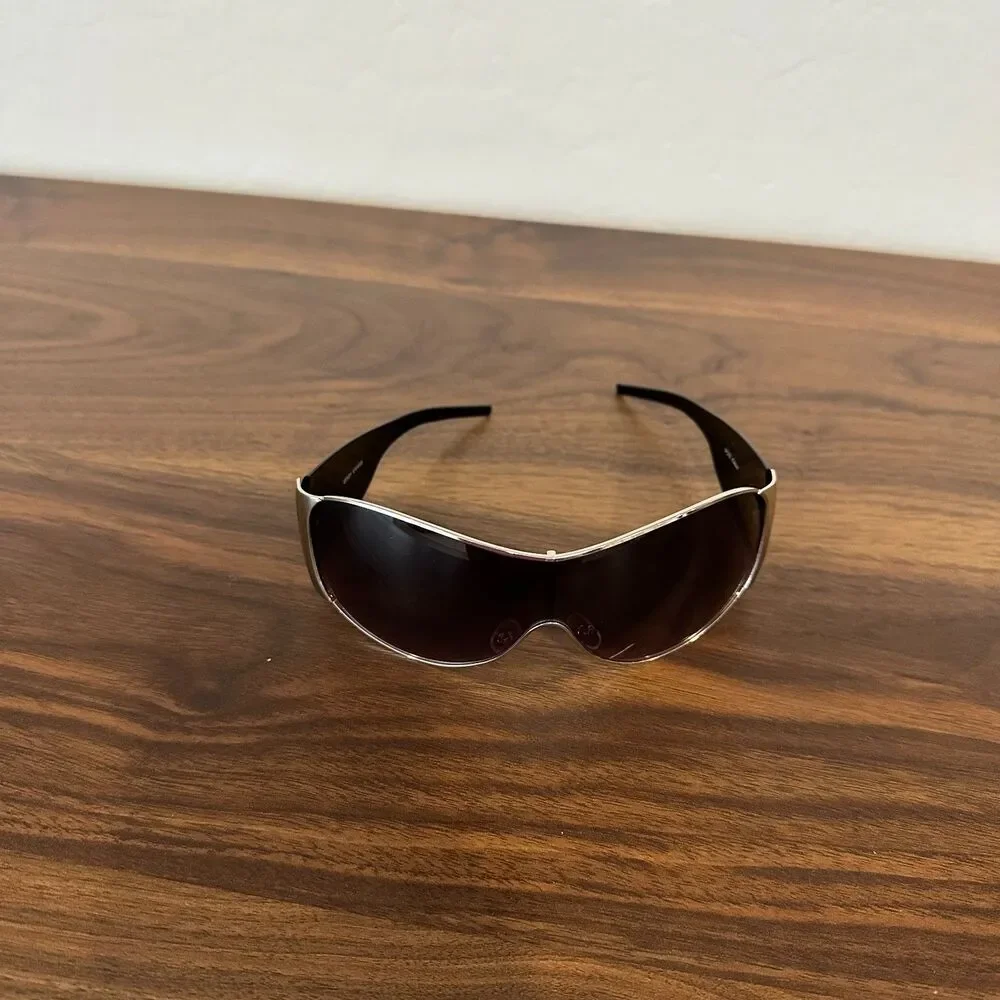 Y2K Oversized Wraparound Shield Sunglasses